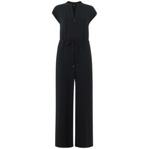 Whistles Black Sleeveless Drawstring Jumpsuit